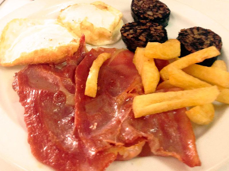 Platos combinados en la estación de autobuses de Valladolid